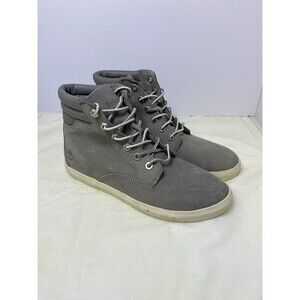 WOMEN'S TIMBERLAND DAUSETTE GRAY LEATHER LACE UP ORTHOLITE BOOTS SIZE 7